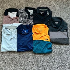 Under Armour Men's Polo Shirt Lot